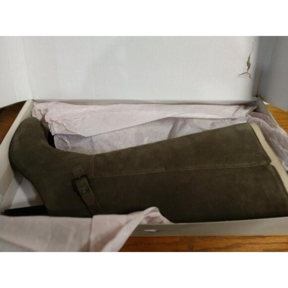 Bandolino Bilya Womens Medium Green Suede Knee-High Boots Size 10M With Buckle D - Picture 7 of 11